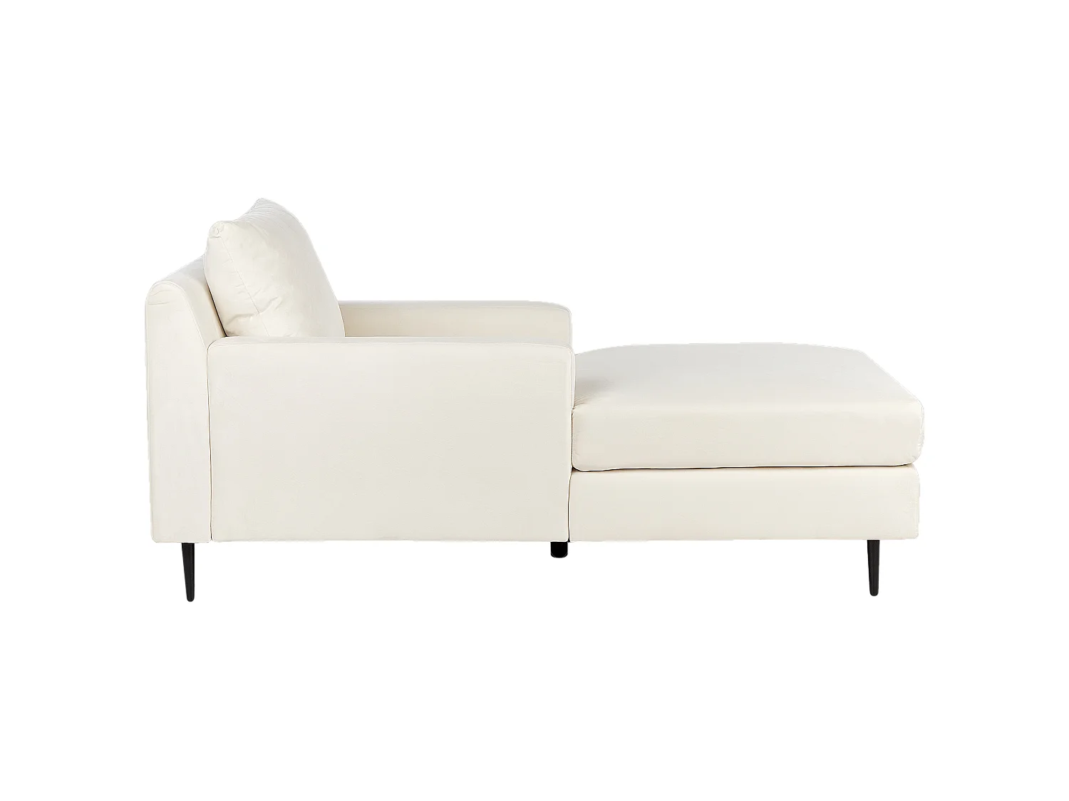 Chaise longue GUERET Velours Beige