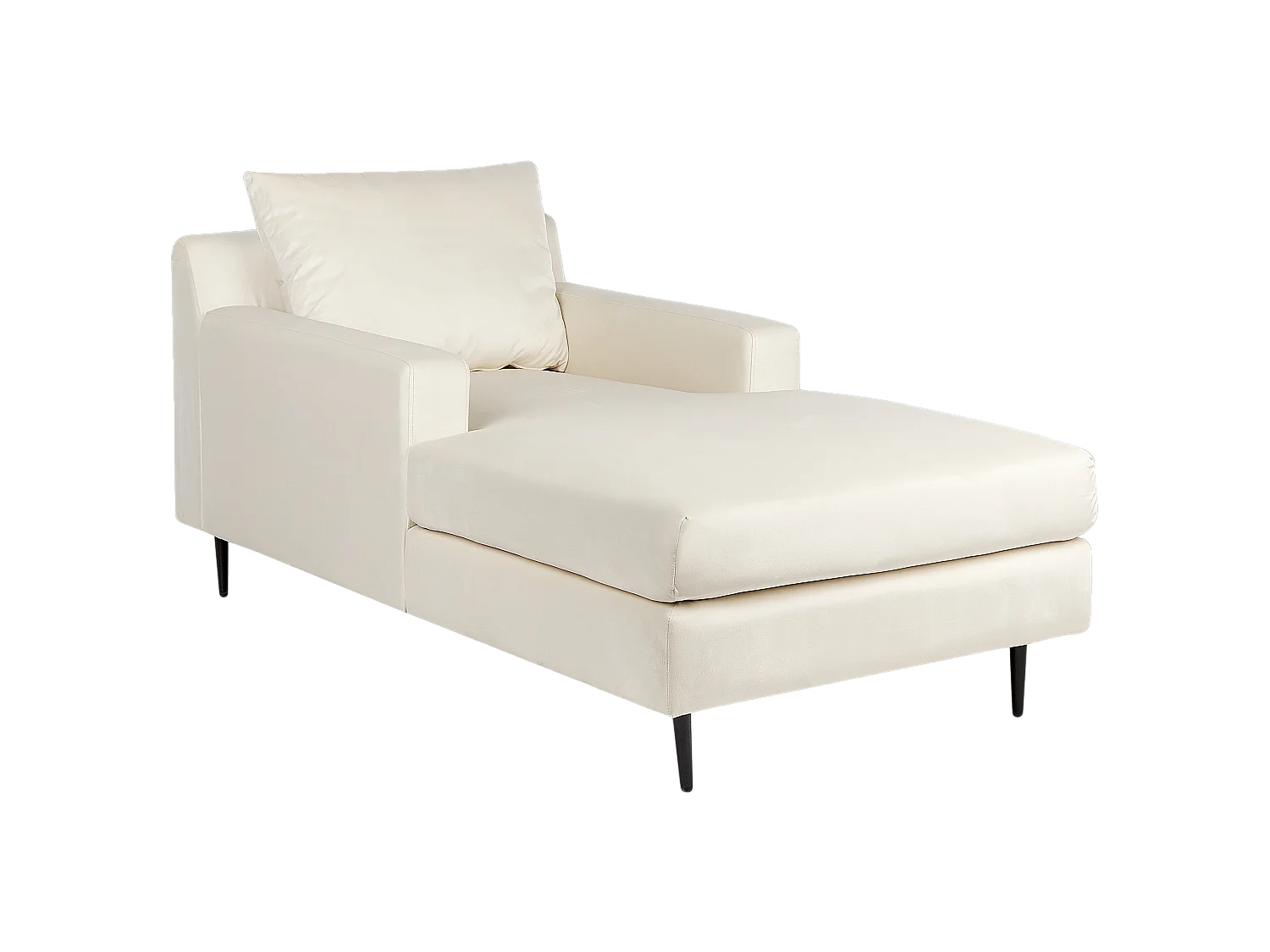 Chaise longue GUERET Velours Beige