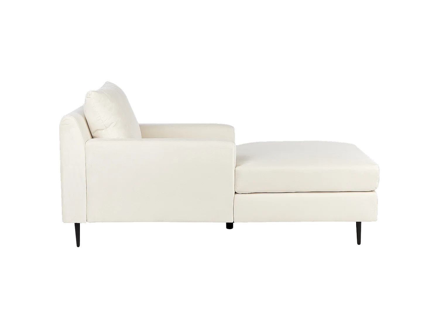 Chaise longue GUERET Velours Beige