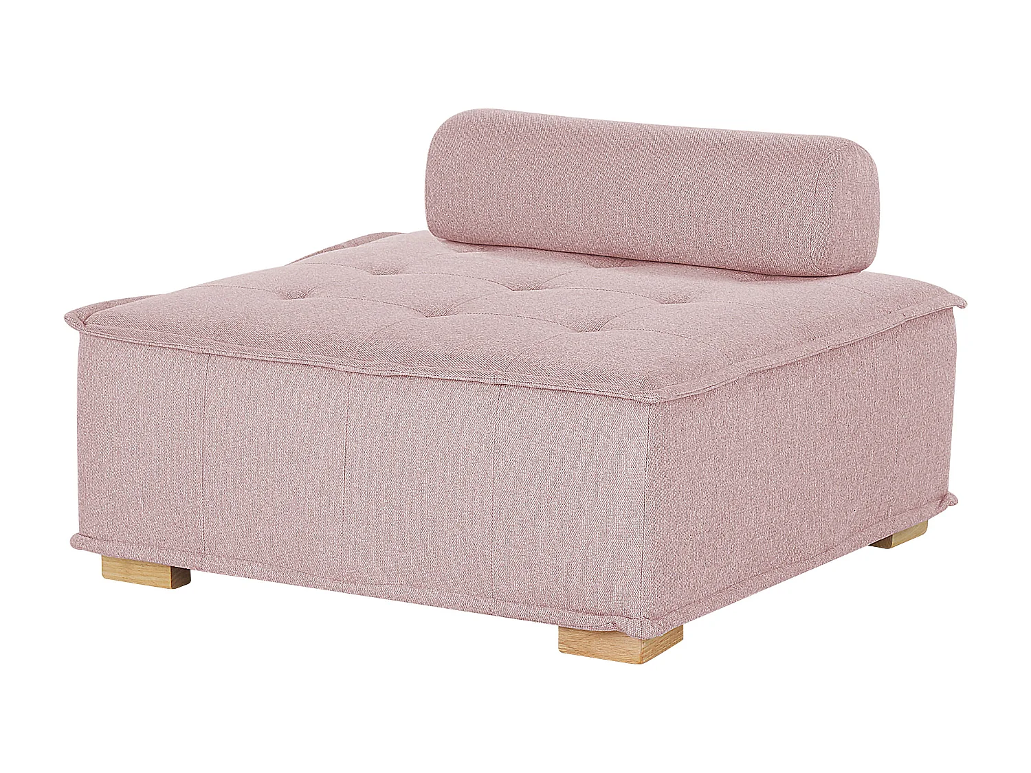 Ensemble de salon modulable 4 places TIBRO Tissu Rose