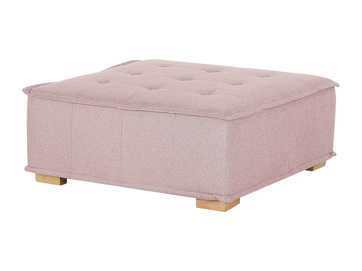 Modulares Sofa Set Polsterbezug rosa zwei 2-Sitzer-Sofas mit Kissen Modern Tibro