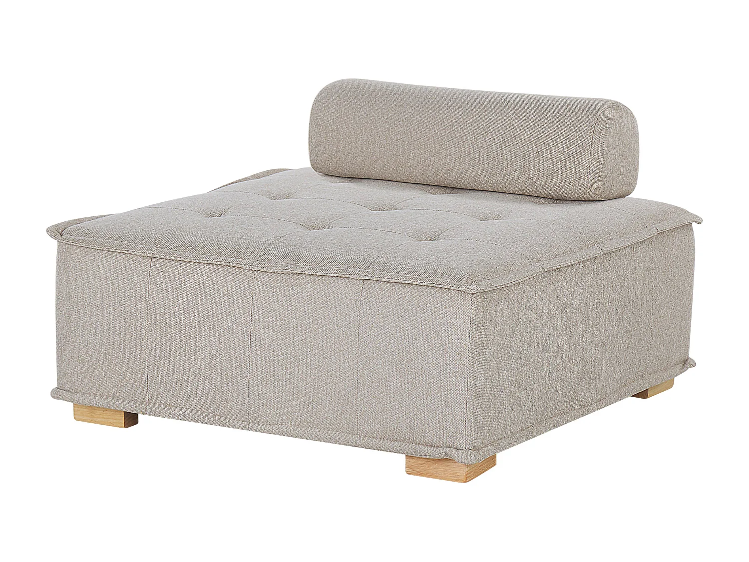Ensemble de salon modulable TIBRO Tissu Beige clair 4 places