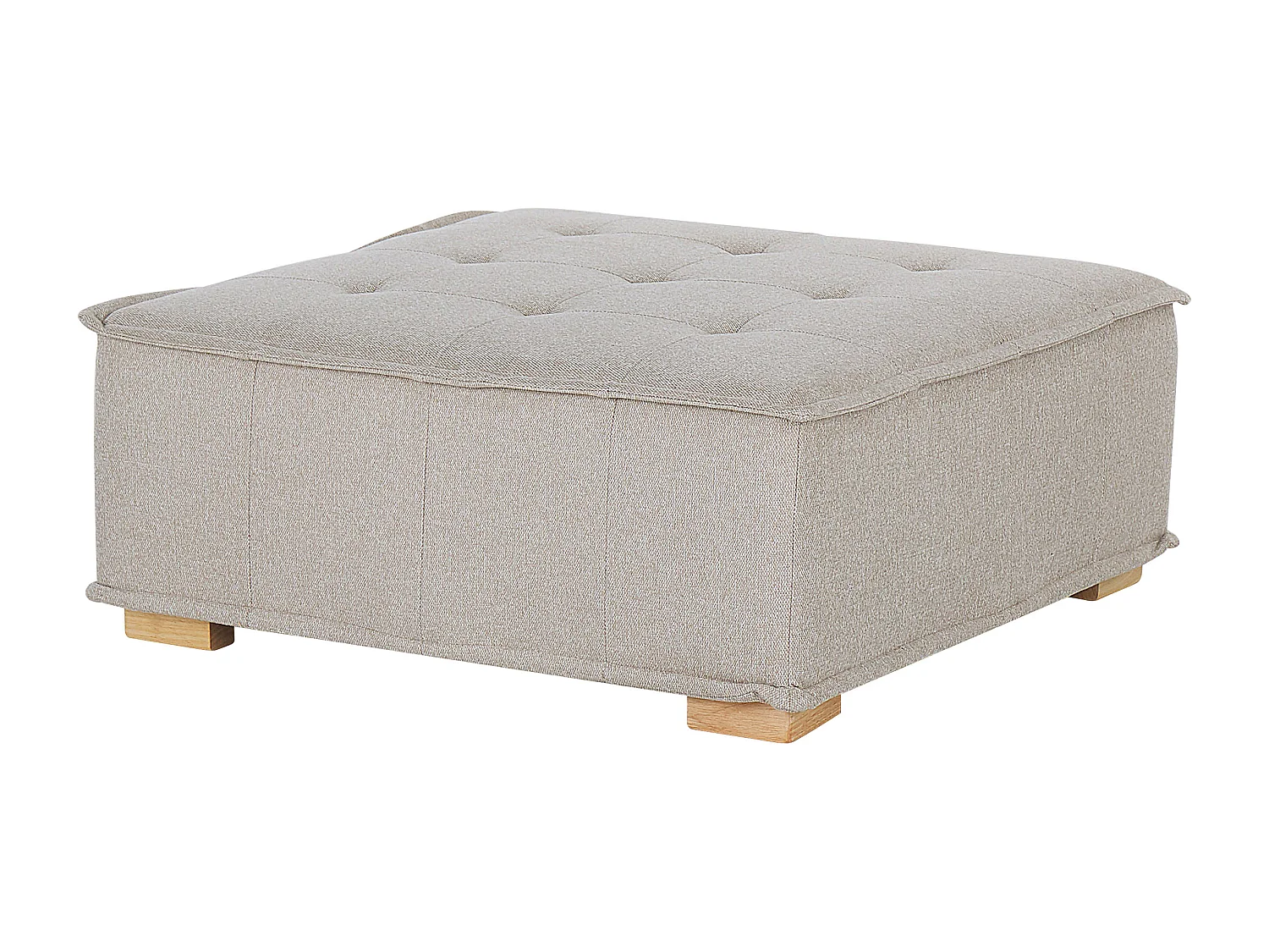 Ensemble de salon modulable TIBRO Tissu Beige clair 4 places