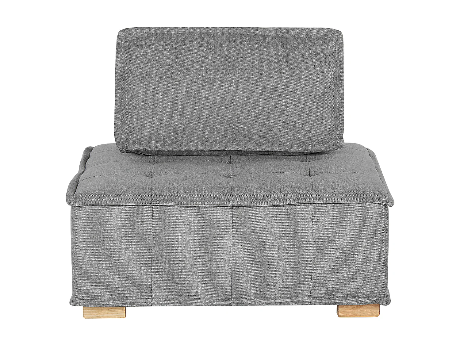 Modulares Sofa Set Polsterbezug grau zwei 2-Sitzer-Sofas mit Kissen Modern Tibro