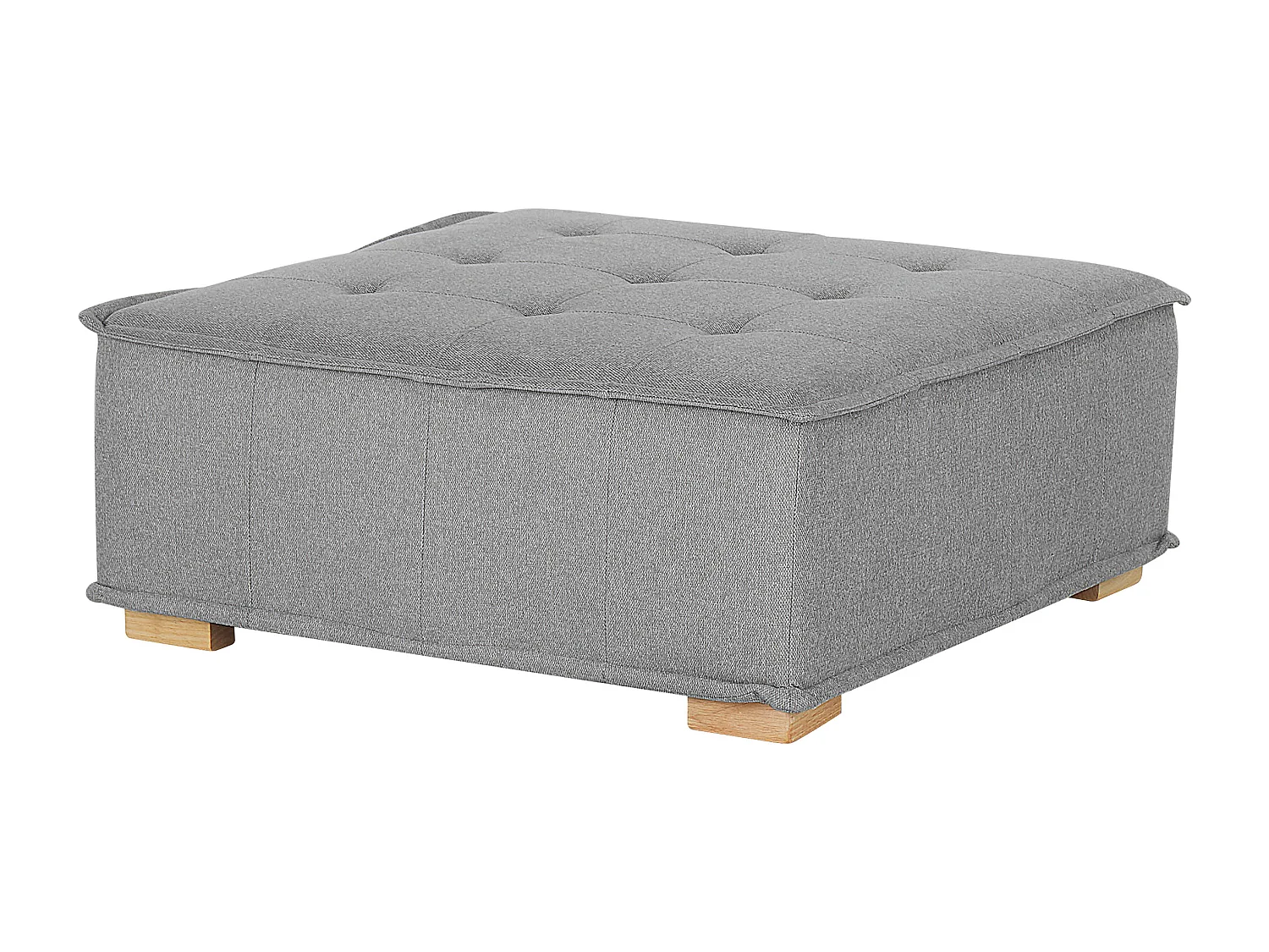 Modulares Sofa Set Polsterbezug grau zwei 2-Sitzer-Sofas mit Kissen Modern Tibro