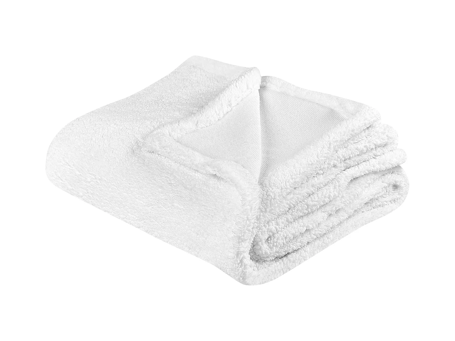 Plaid MIRGE 125 x 150 cm Wit