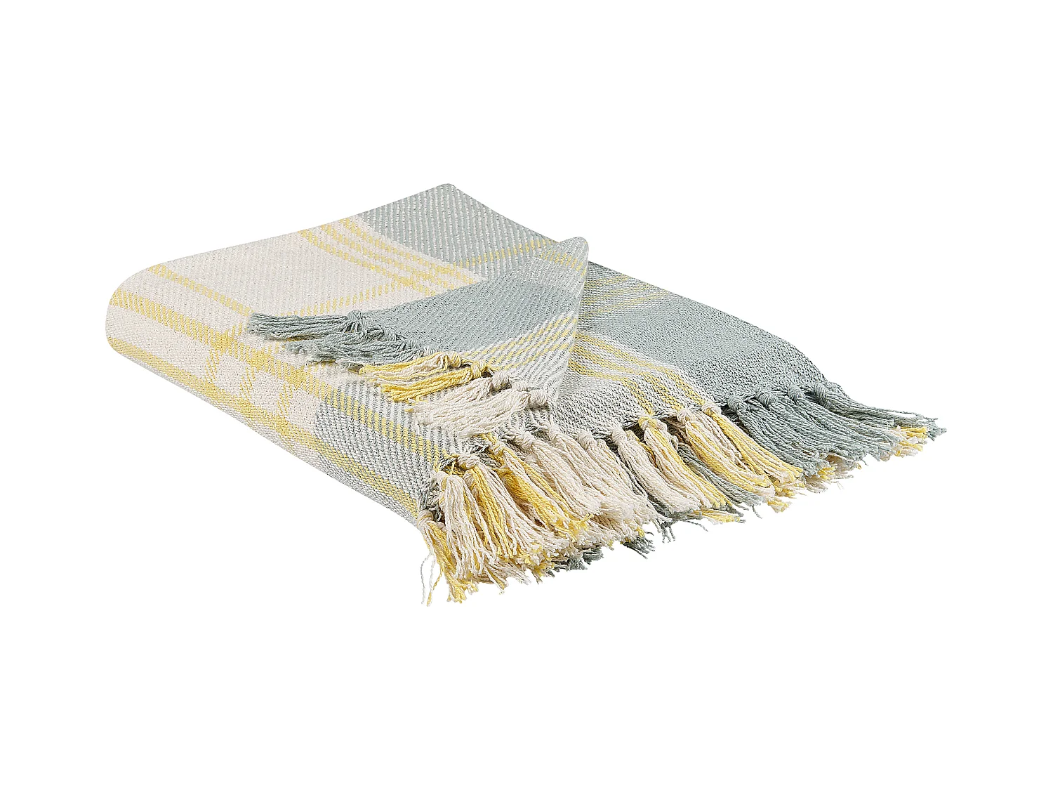 Plaid BETALI Katoen 125 x 150 cm Geel