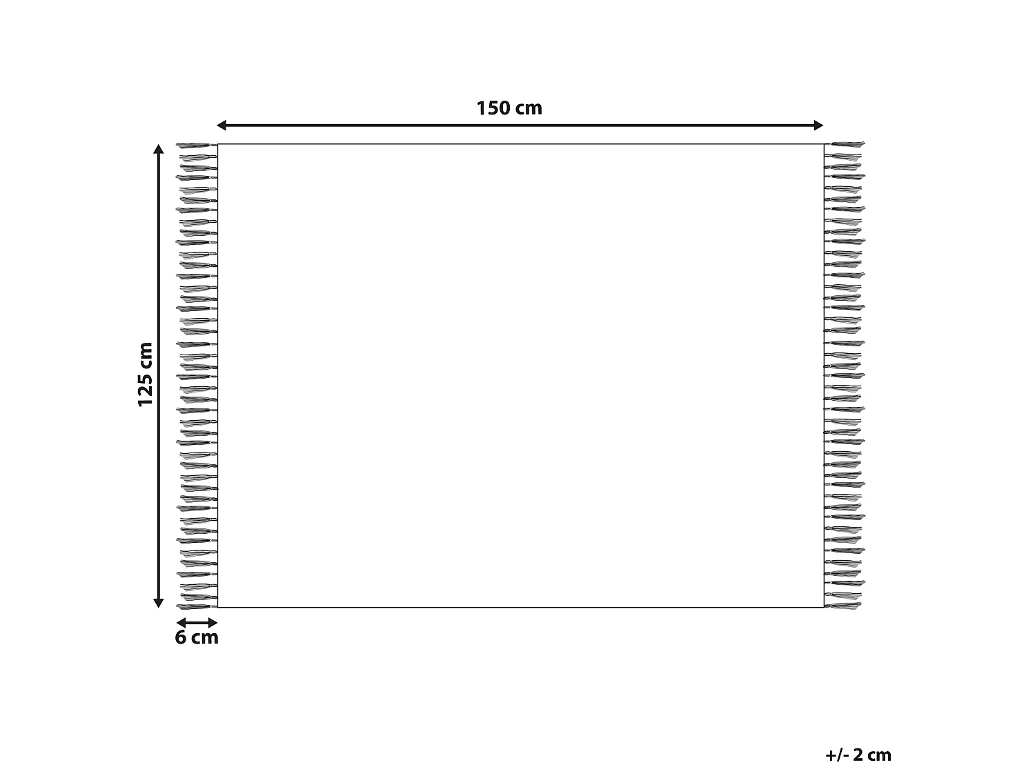 Koc BETALI Bawełna 125 x 150 cm Żółty