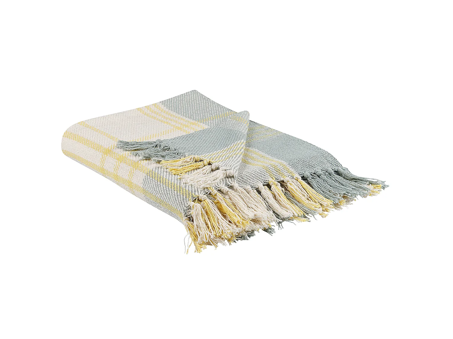 Kuscheldecke BETALI Baumwolle 125 x 150 cm Gelb