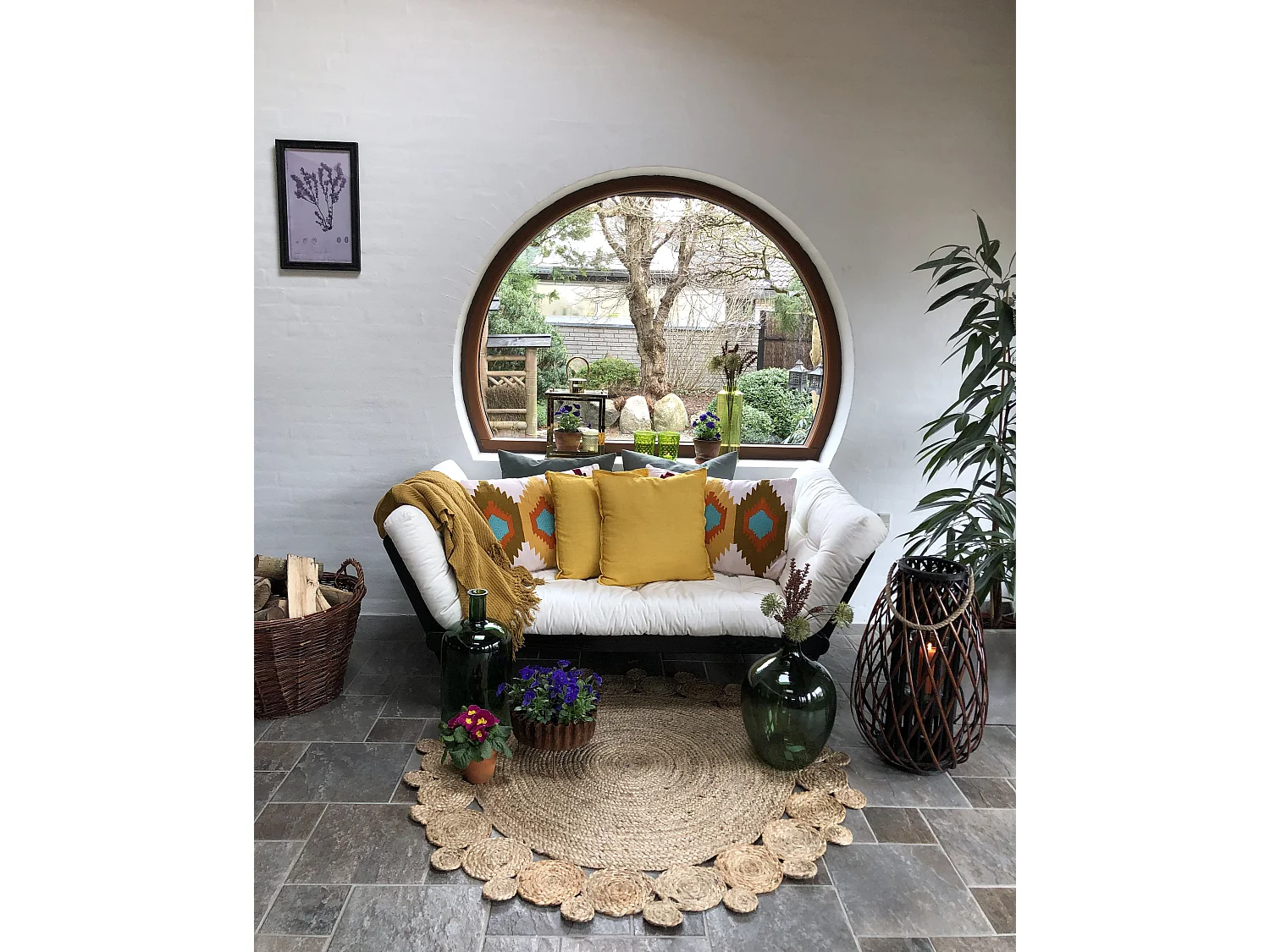 Couverture YARSA Coton 125 x 150 cm Moutarde