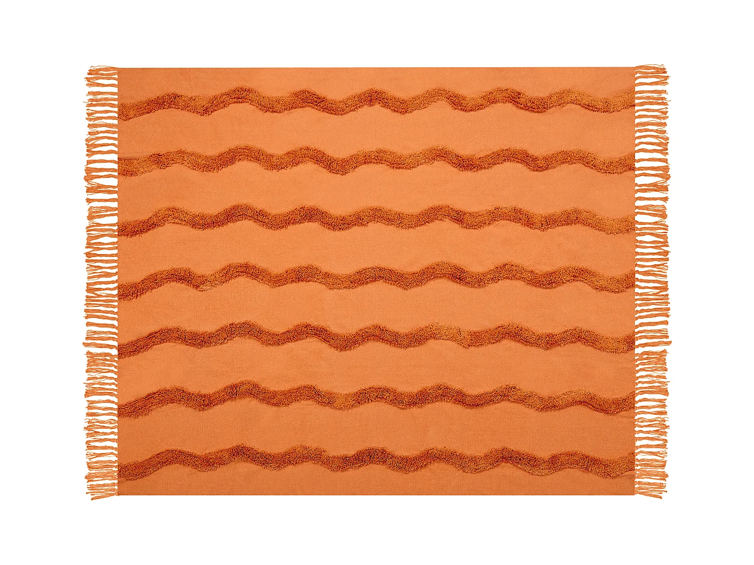 Couverture KHARI Coton 125 x 150 cm Orange