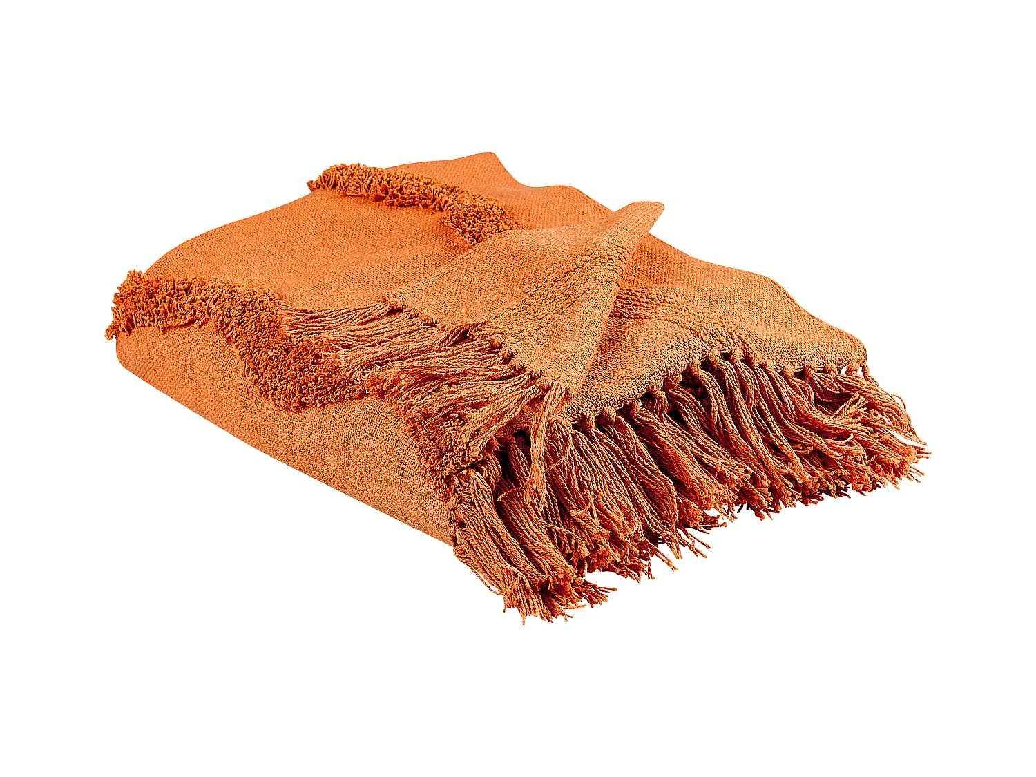 Couverture KHARI Coton 125 x 150 cm Orange