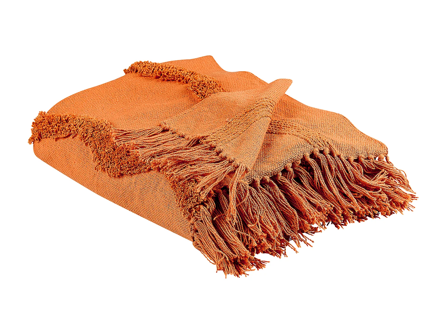 Coperta KHARI Cotone 125 x 150 cm Arancione
