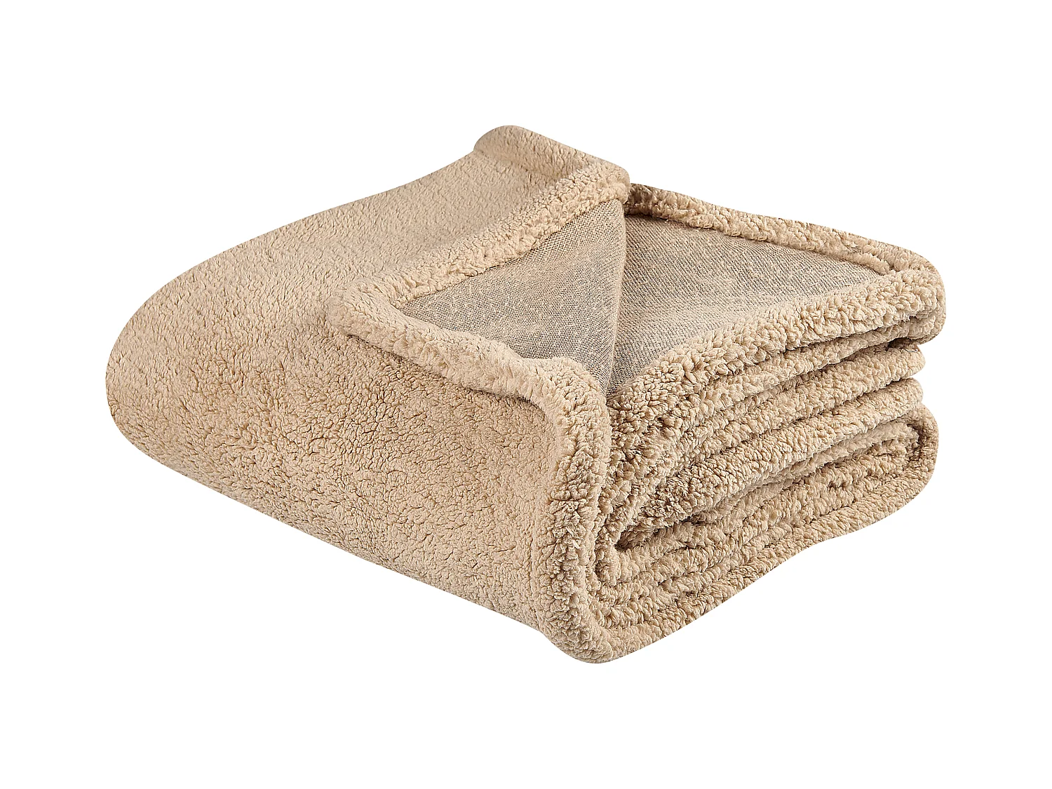 Manta MIRGE 125 x 150 cm Cor de areia