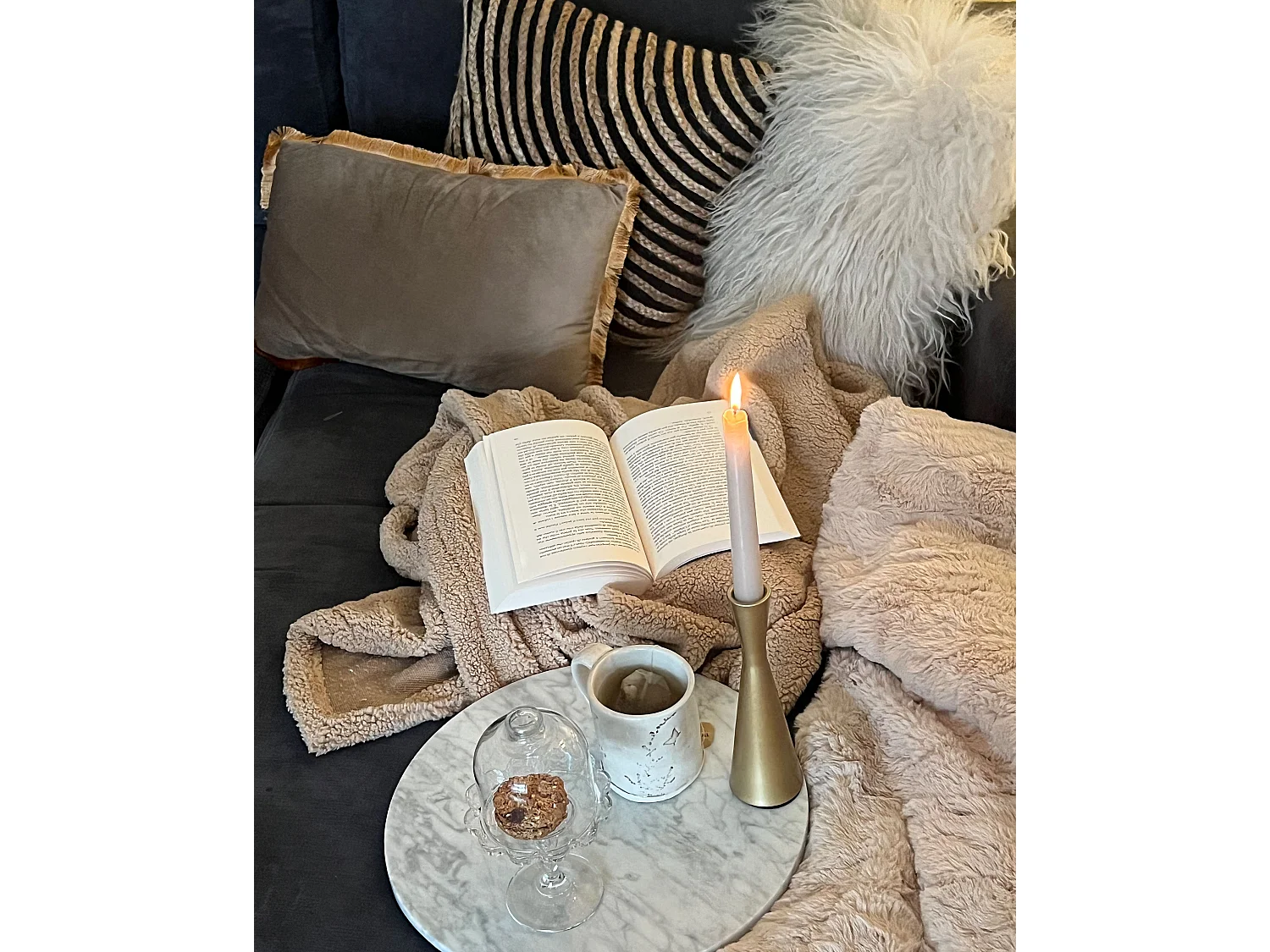 Kuscheldecke MIRGE 125 x 150 cm Sandbeige