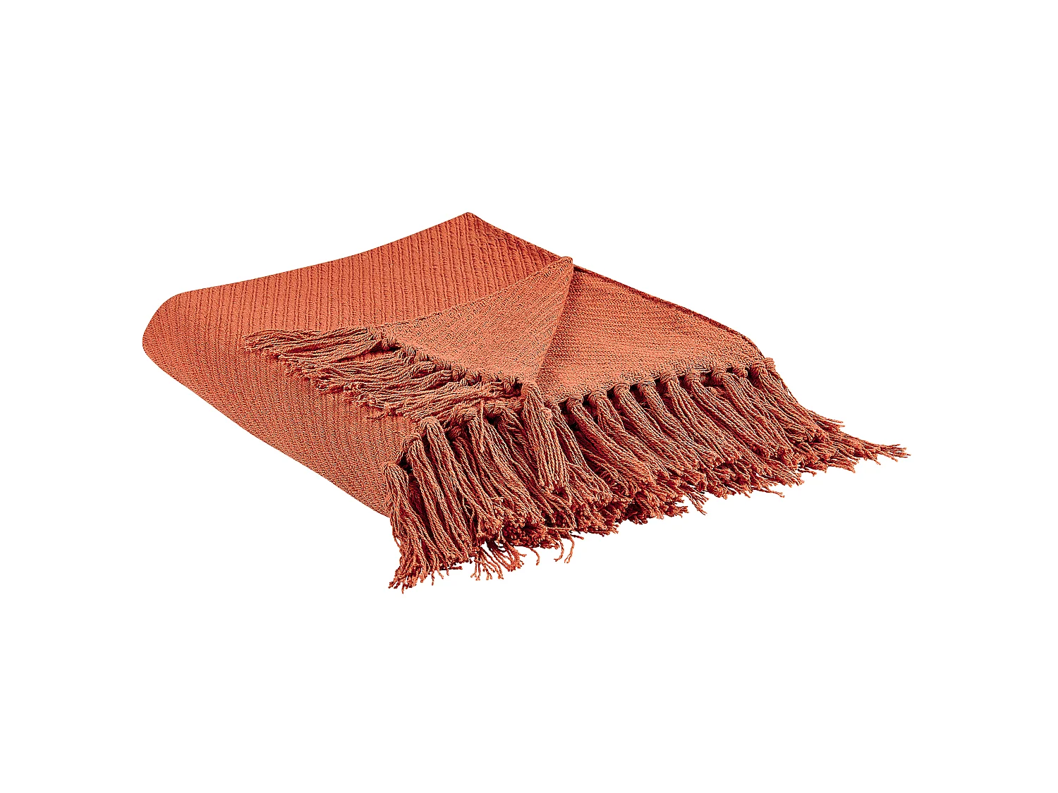 Plaid YARSA Katoen 125 x 150 cm Rood