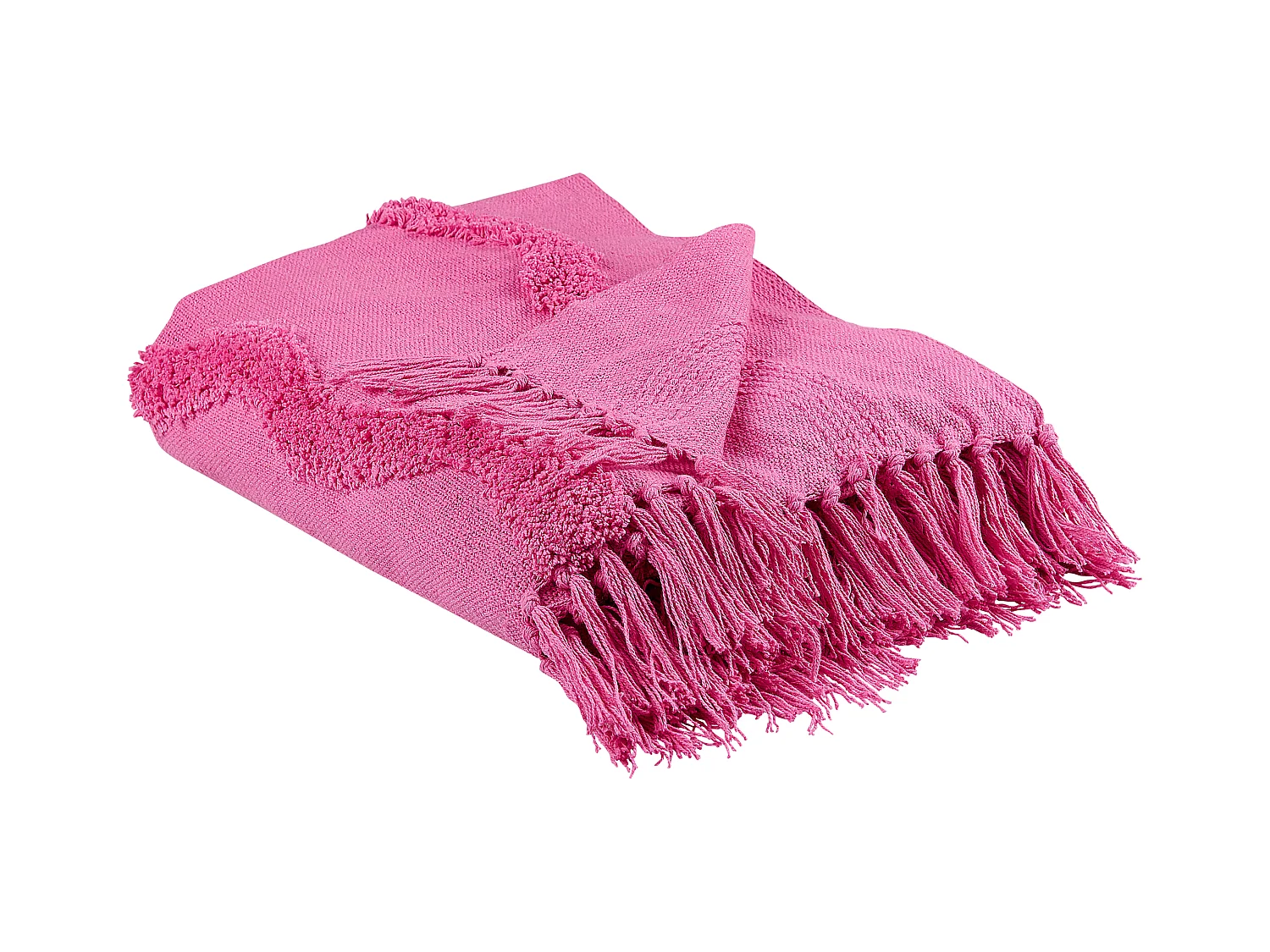 Couverture KHARI Coton 125 x 150 cm Rose