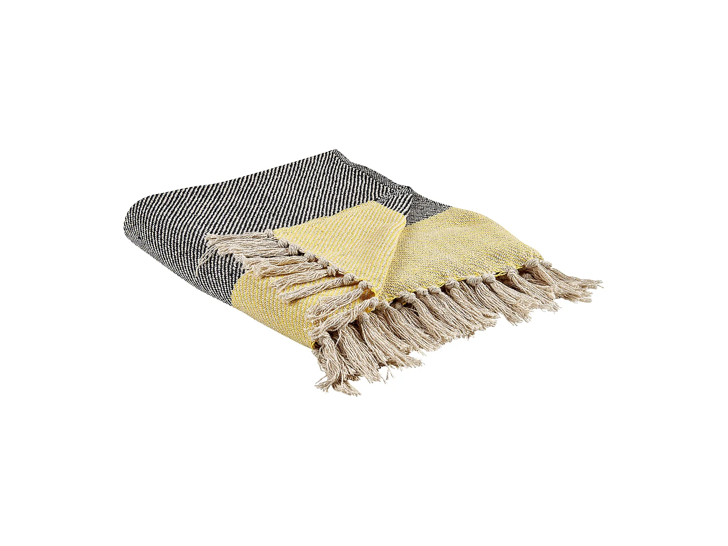 Couverture LAPU Coton 125 x 150 cm Moutarde