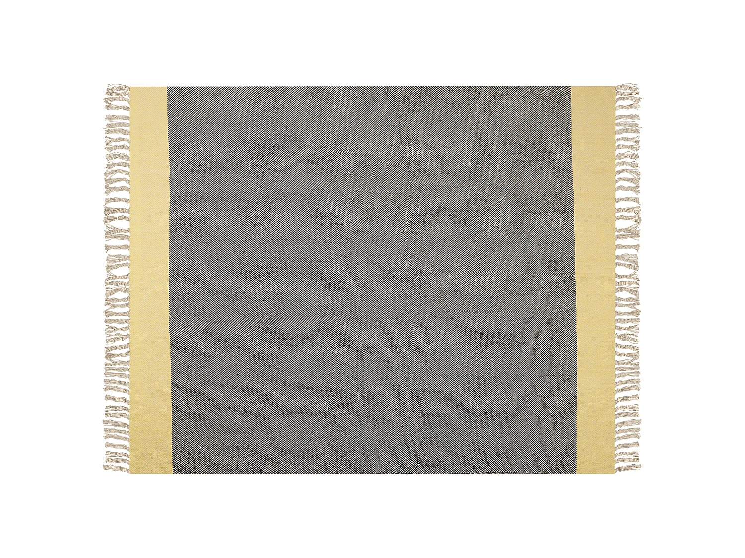 Kuscheldecke LAPU Baumwolle 125 x 150 cm Senfgelb