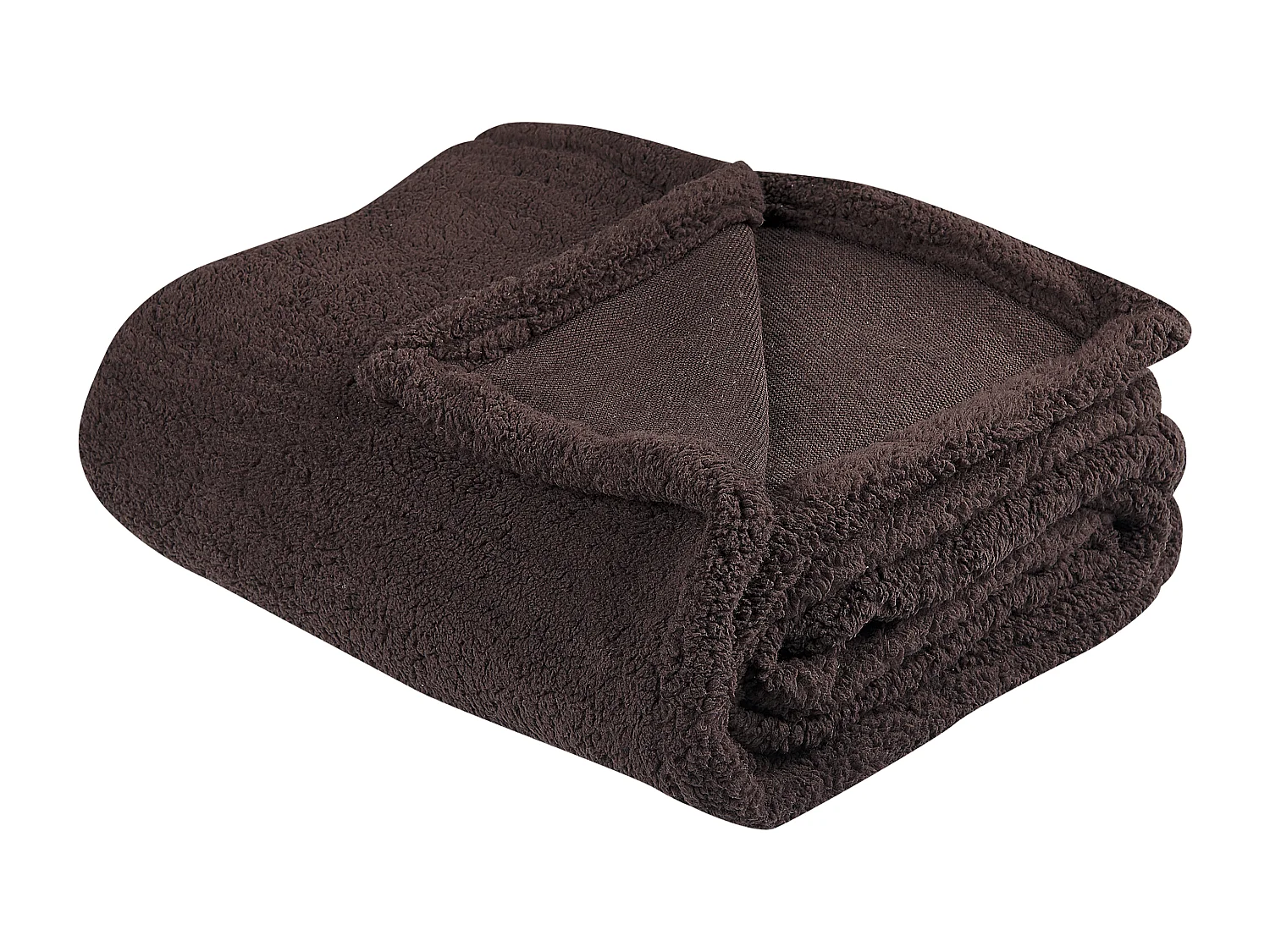 Plaid MIRGE 125 x 150 cm Donkerbruin