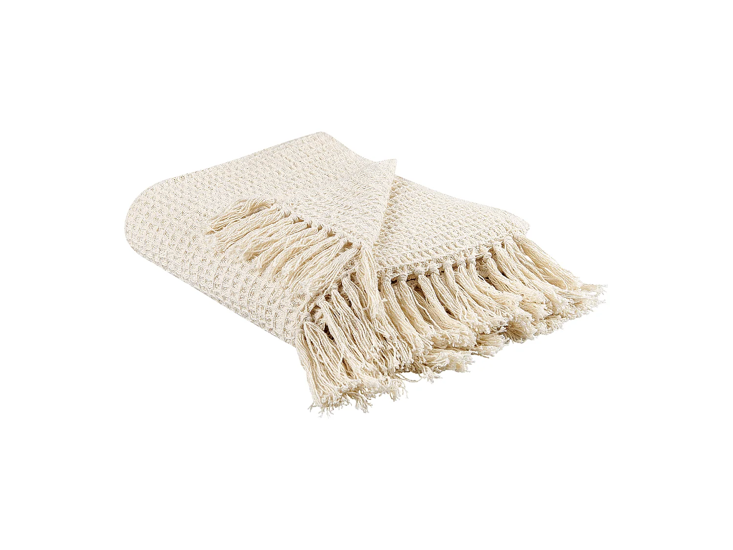 Couverture MALU Coton 125 x 150 cm Beige clair