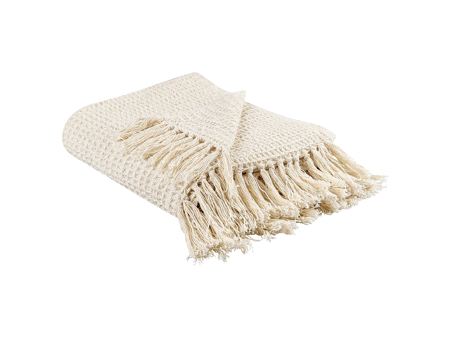 Couverture MALU Coton 125 x 150 cm Beige clair