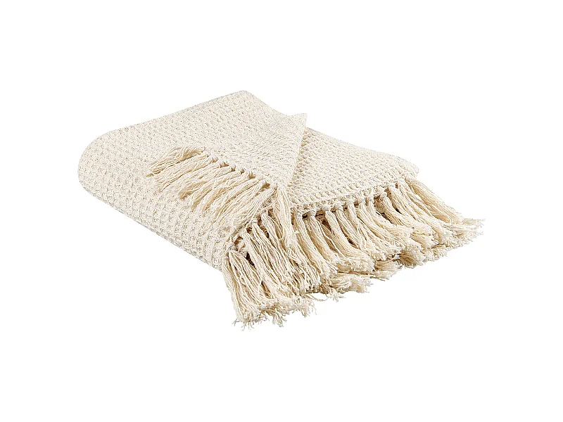 Couverture MALU Coton 125 x 150 cm Beige clair