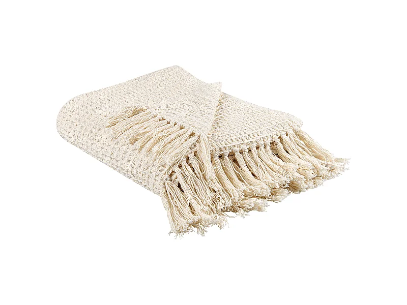 Coperta MALU Cotone 125 x 150 cm Beige chiaro