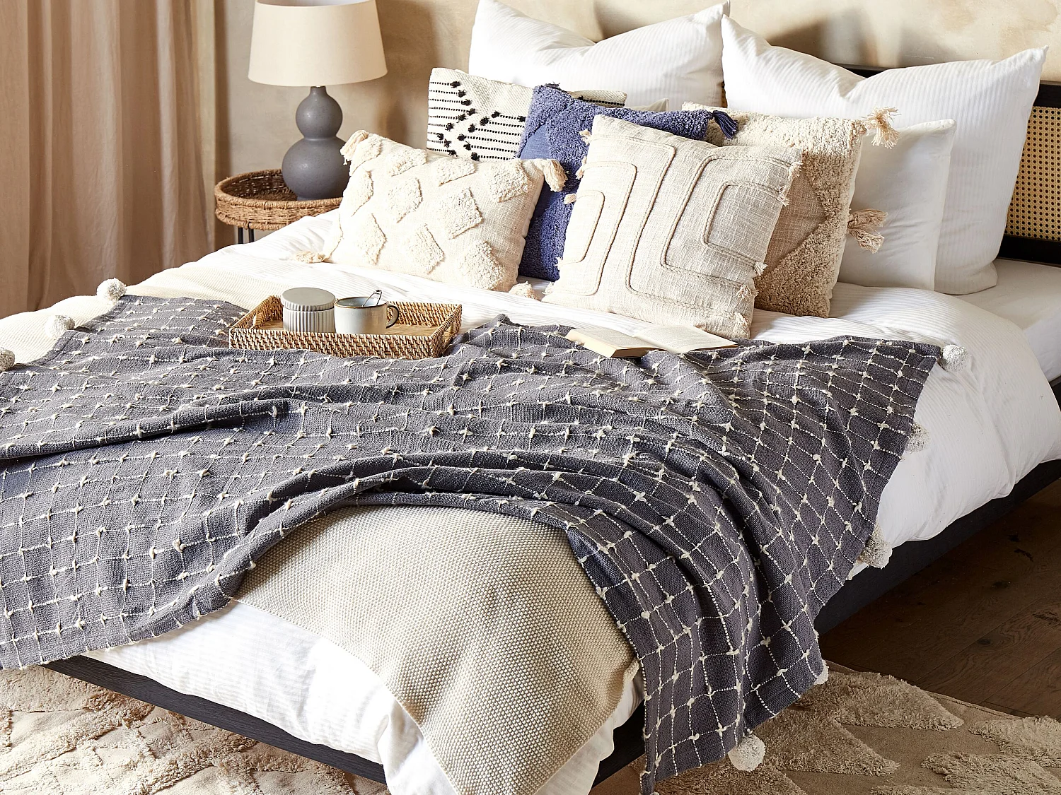 Koc YASAM Bawełna 125 x 150 cm Piaskowy