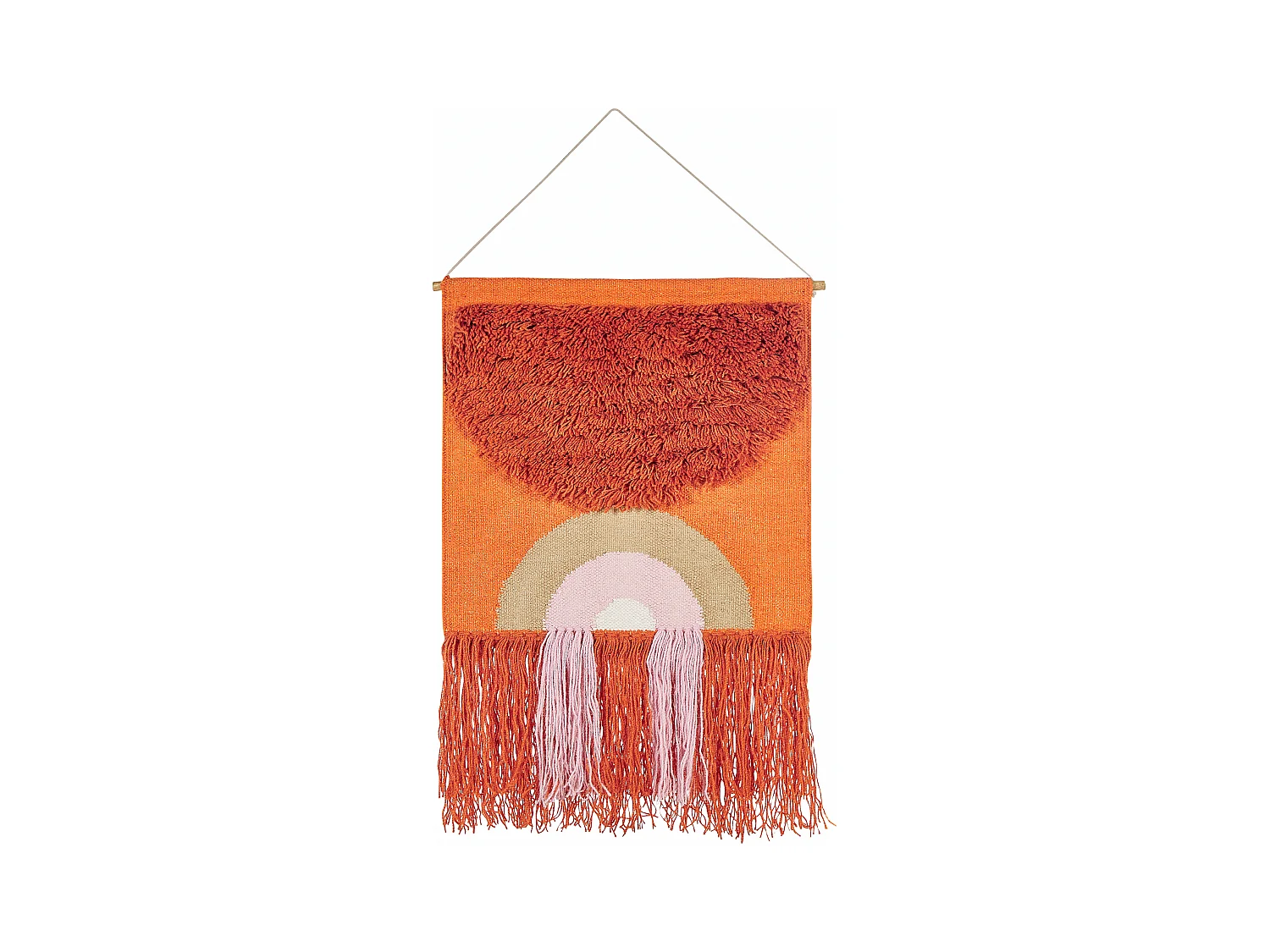 Wandbehang KAMALIA Baumwolle 112 cm Orange