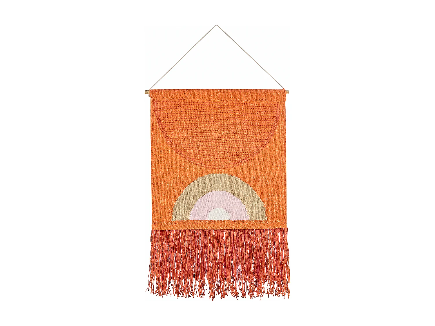 Suspension murale en tissu KAMALIA Coton 112 cm Orange