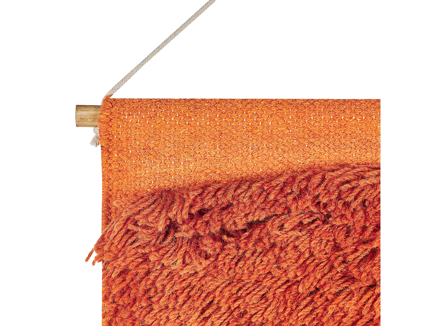 Suspension murale en tissu KAMALIA Coton 112 cm Orange