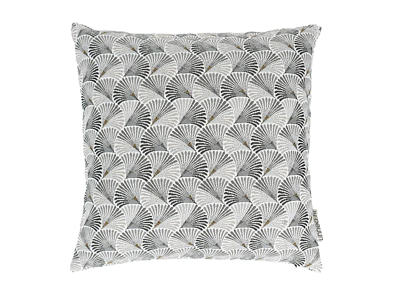 Housse de coussin 40x40 cm SHELL gris Perle