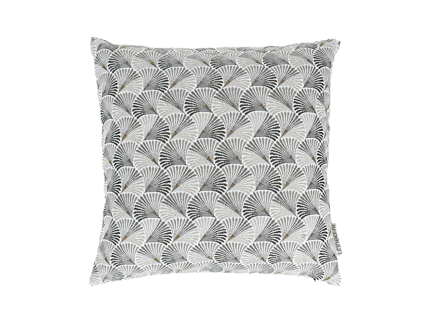 Housse de coussin 40x40 cm SHELL gris Perle