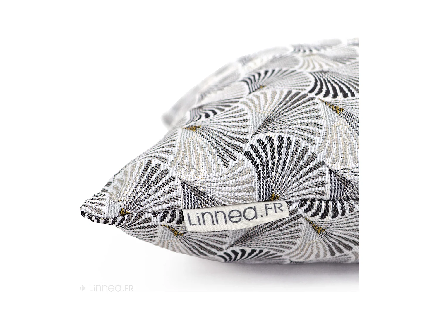 Housse de coussin 40x40 cm SHELL gris Perle