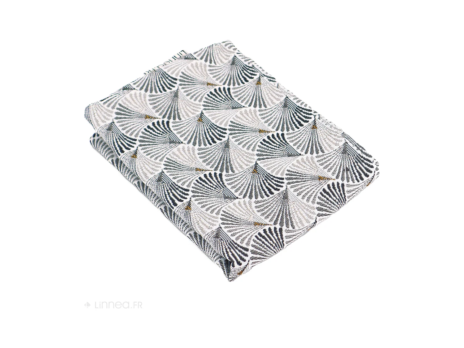 Housse de coussin 40x40 cm SHELL gris Perle