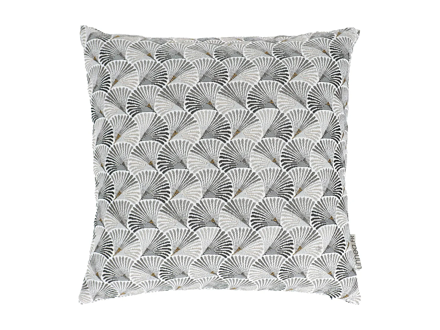Housse de coussin 40x40 cm SHELL gris Perle
