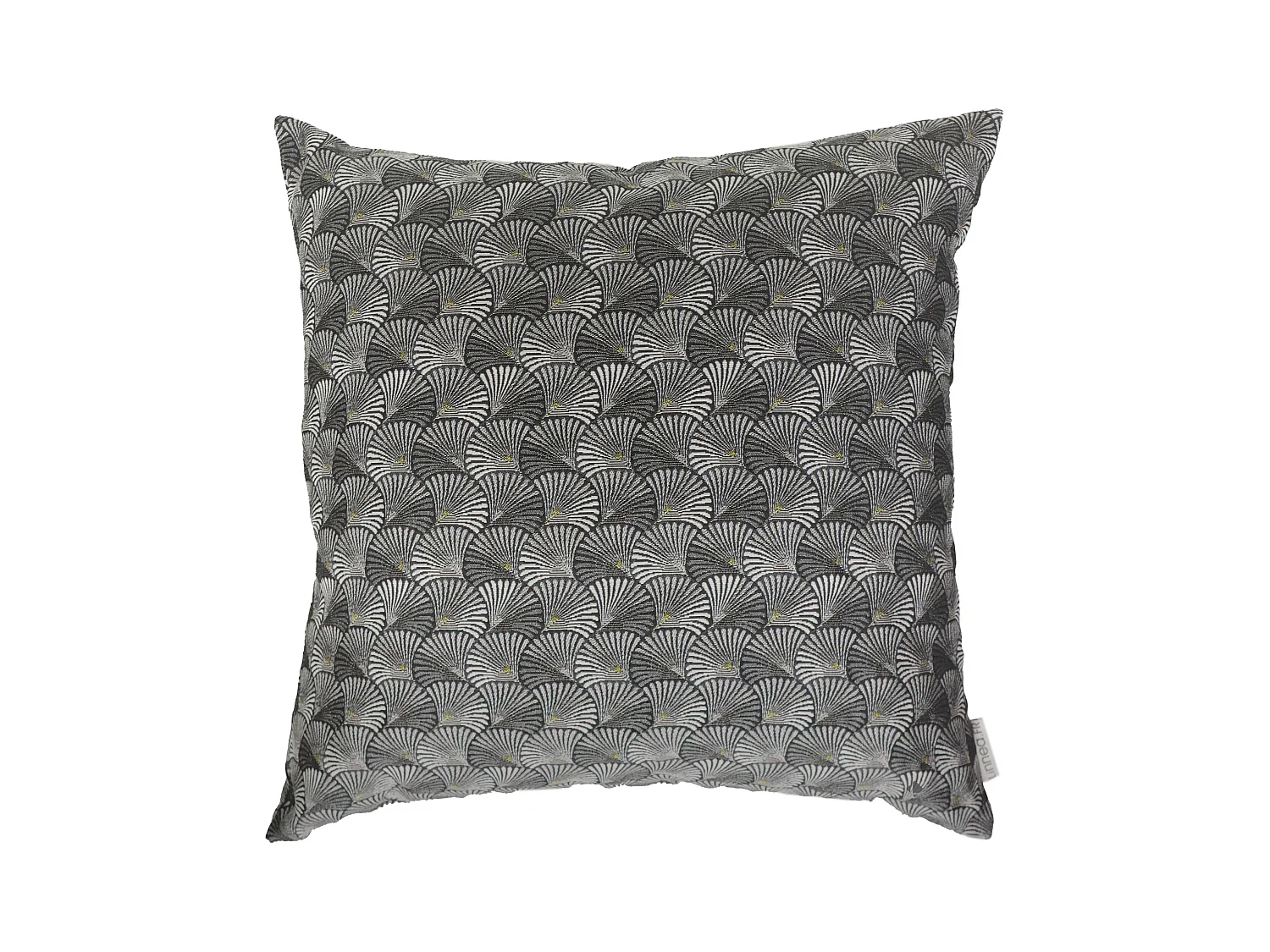 Housse de coussin 60x60 cm SHELL gris Argent