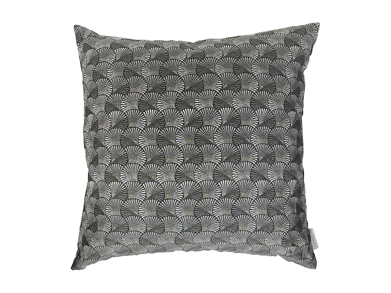 Housse de coussin 60x60 cm SHELL gris Argent