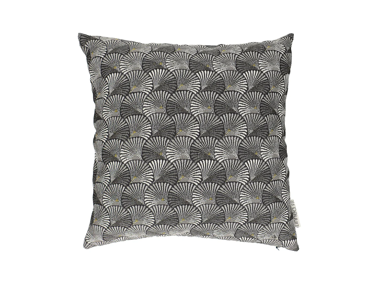 Housse de coussin 40x40 cm SHELL gris Argent