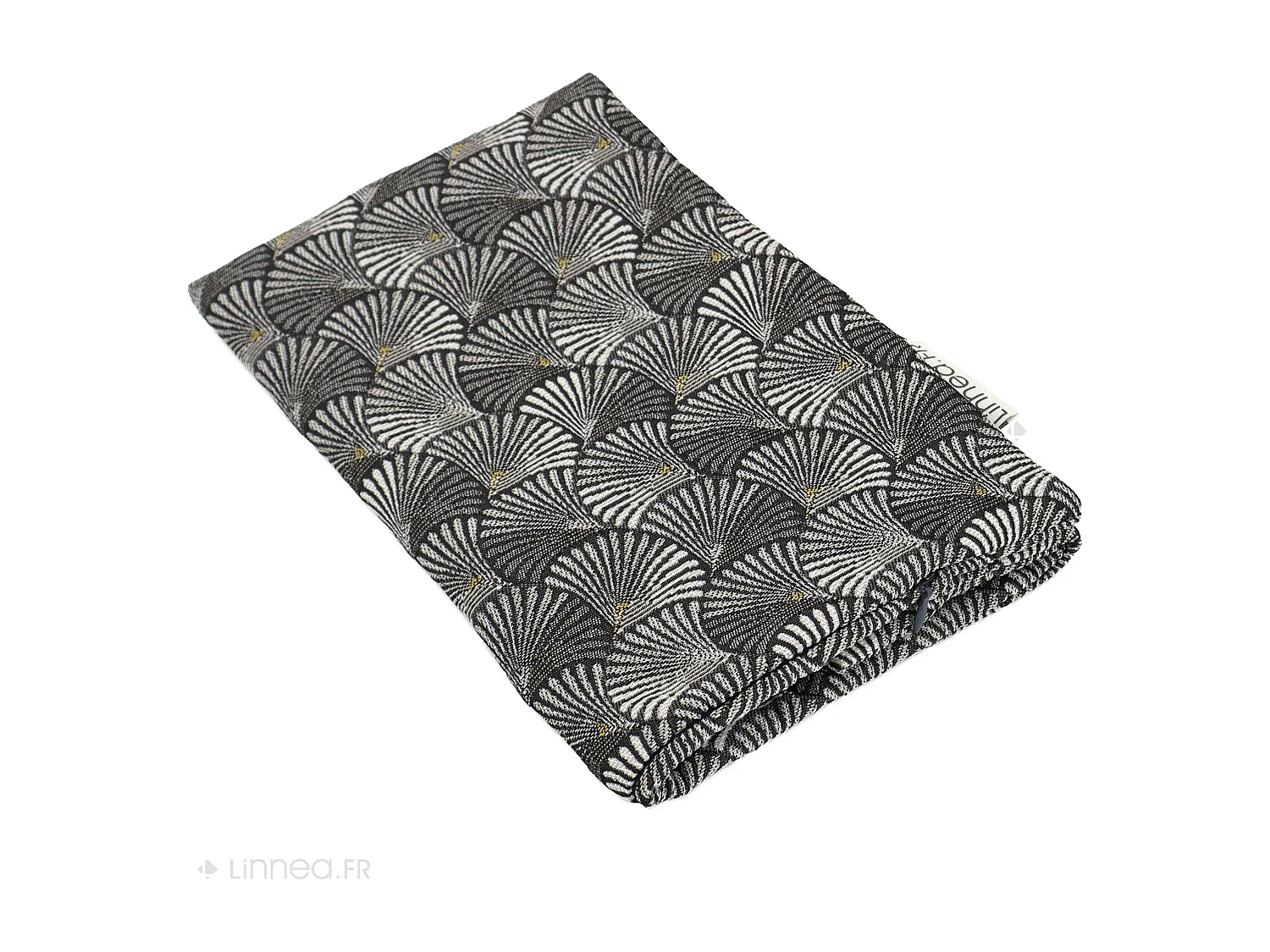 Housse de coussin 40x40 cm SHELL gris Argent