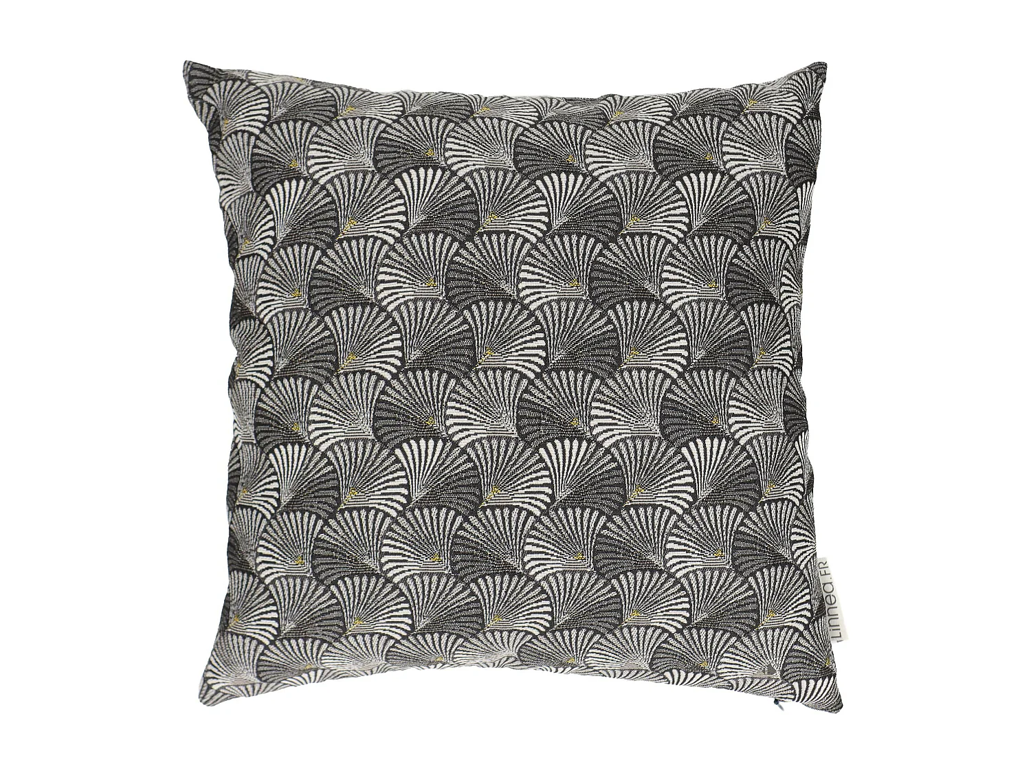 Housse de coussin 40x40 cm SHELL gris Argent