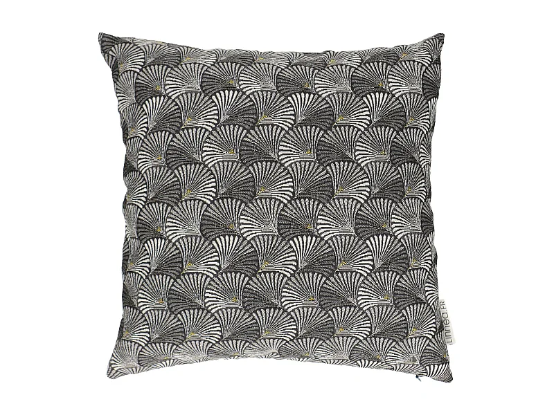 Housse de coussin 40x40 cm SHELL gris Argent