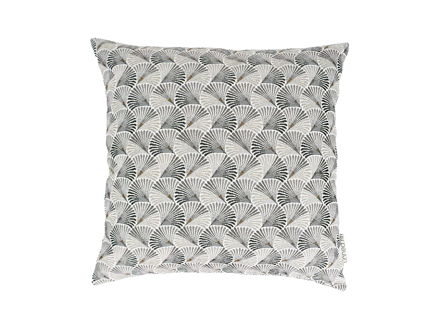 Housse de coussin 45x45 cm SHELL gris Perle