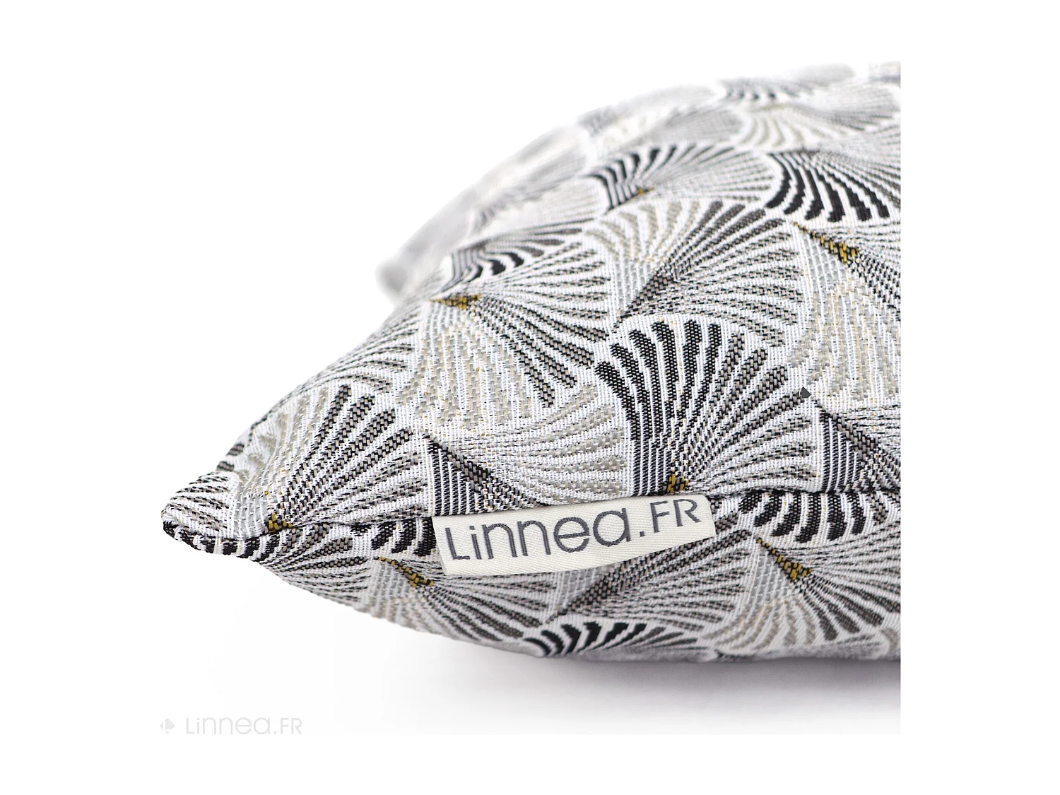 Housse de coussin 45x45 cm SHELL gris Perle