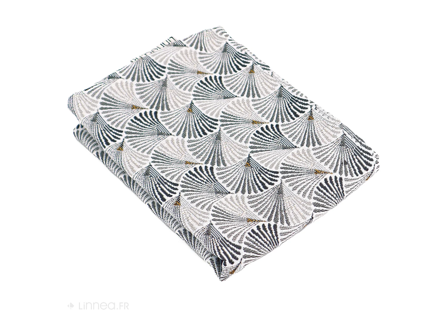 Housse de coussin 45x45 cm SHELL gris Perle