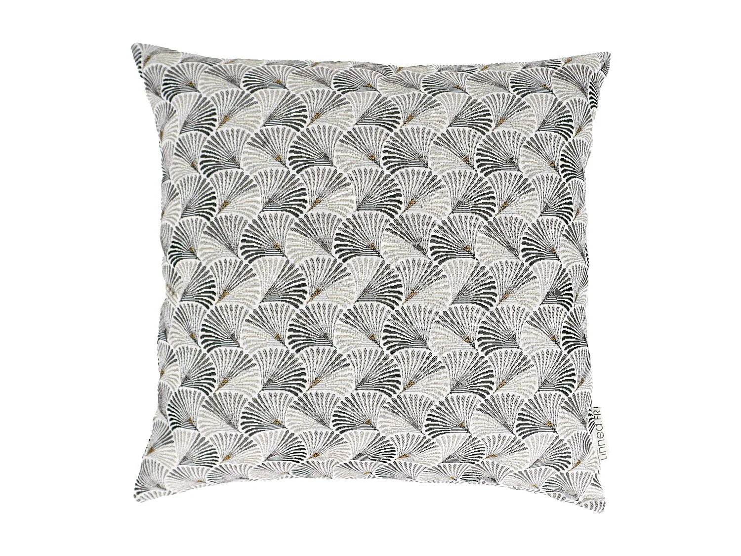 Housse de coussin 45x45 cm SHELL gris Perle
