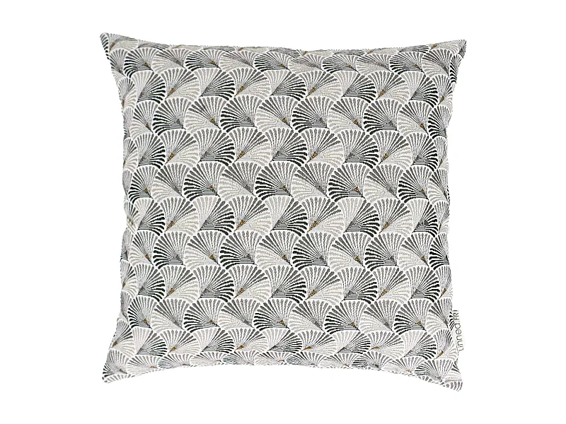 Housse de coussin 45x45 cm SHELL gris Perle