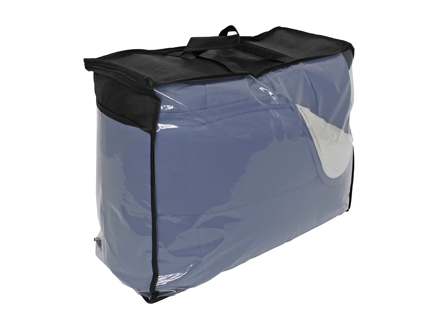 Couette hiver 200x200 cm COCOON BICOLORE Petrole/Mastic garnissage fibre polyester 400 g/m2