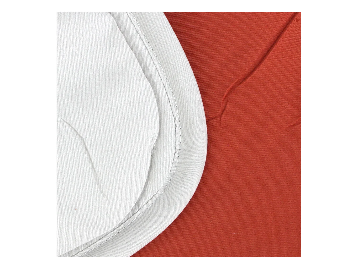 Couette hiver 200x200 cm COCOON BICOLORE Gingembre/Galet garnissage fibre polyester 400 g/m2